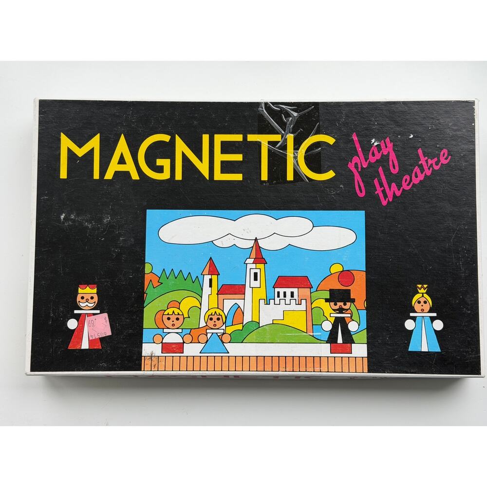 Vintage Detoa Magnetic “Play Theatre” Board Game – Incomplete – 1970s Kids Game